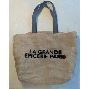 La Grande Epicerie Paris Burlap Tote Bag